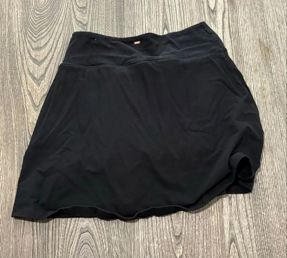 PINK Victoria's Secret Women's High Waist V-Crossover Skort Black Size Medium